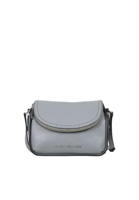 ( AS IS ) Marc Jacobs The Groove M0016932 Leather Mini Messenger Bag In Rock Grey