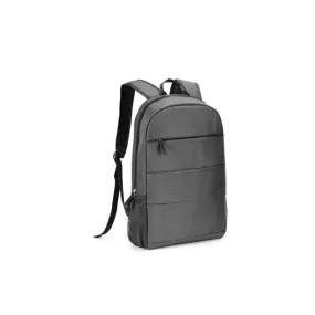 15.6" Laptop Backpack, 2 Internal Compartments, Front Pocket, Grey, OEM