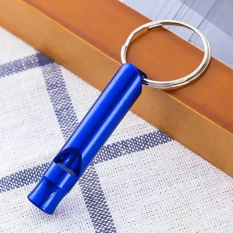 1Pcs Multifunctional Aluminum Emergency Survival Whistle Keychain For Camping Hiking Outdoor Tools Training Whistles Of Survival