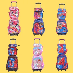 3 in 1 Cool And Elegant 3D Cartoon Design Backpack (TROLLEY NOT INCLUDED)