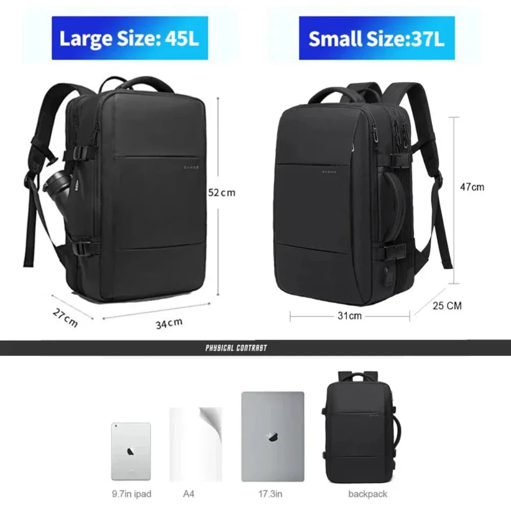 37L High Quality Waterproof Multilayer Backpack With Adjustable Size