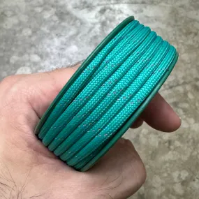 550 PARACORD MINI SPOOL - ACID BLUE REFLECTIVE