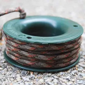 550 PARACORD MINI SPOOL - ARMY GREEN CAMO