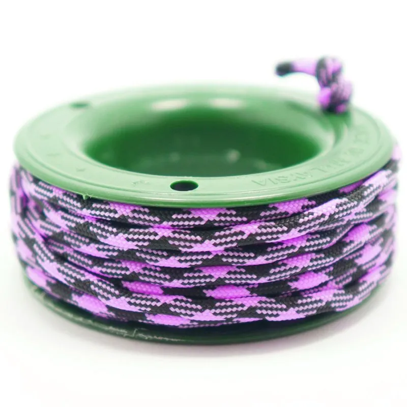 550 PARACORD MINI SPOOL - BLACK MAGENTA