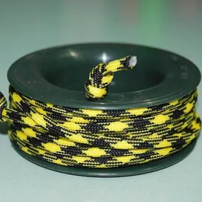 550 PARACORD MINI SPOOL - BLACK YELLOW CAMO