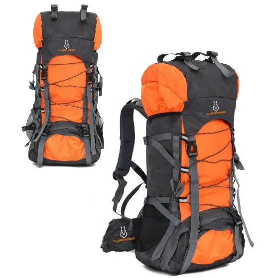 60L Nylon/Oxford Waterproof Camping Hiking Trekking Rucksack