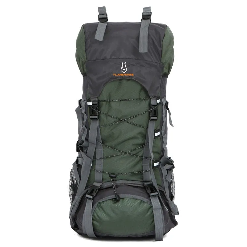 60L Nylon/Oxford Waterproof Camping Hiking Trekking Rucksack