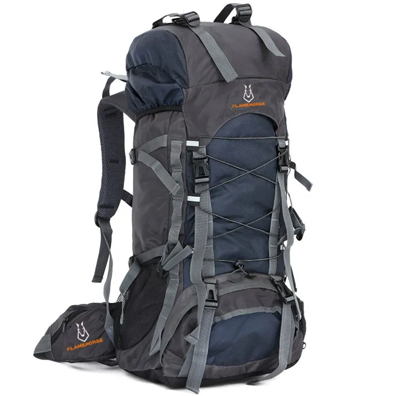 60L Nylon/Oxford Waterproof Camping Hiking Trekking Rucksack