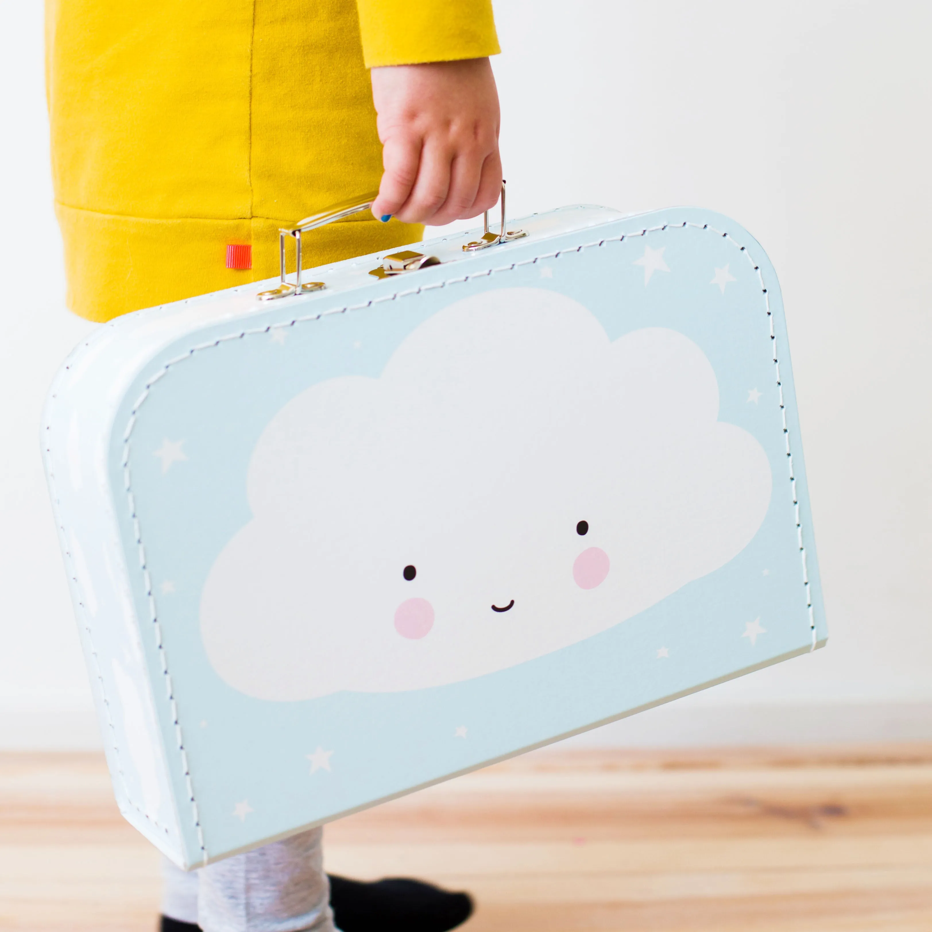 A Little Lovely Company Suitcase Cloud Blue