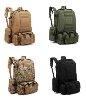 Airsoft Tactical Military Multi-Purpose Molle Outdoor Hiking Camping Travel 55L Backpack 4 Colours ATB018