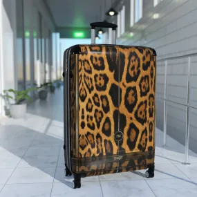 Animal Print Suitcase 3 Sizes Carry-on Suitcase Leopard Print Luggage Hard Shell Suitcase with Wheels | D20165