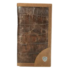 ARIAT Gator Print Rodeo Bi-Fold Wallet