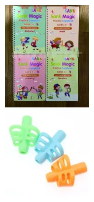 Baby Kids English Copybook Print Handwriting Workbook-Reusable Writing Practice Book