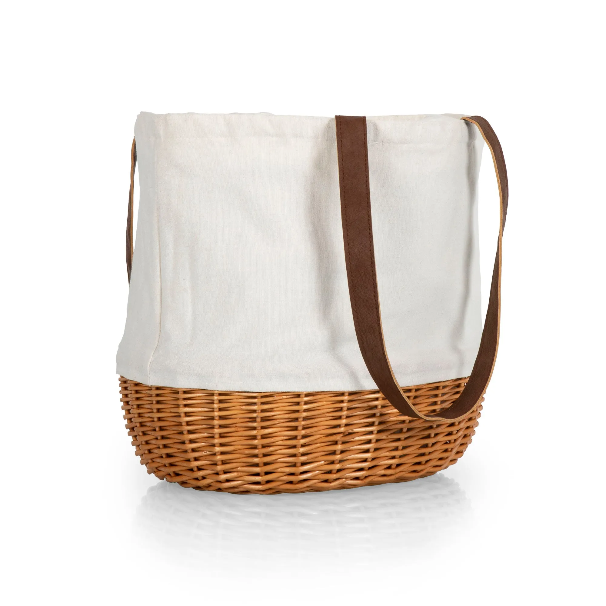 Baylor Bears - Coronado Canvas and Willow Basket Tote