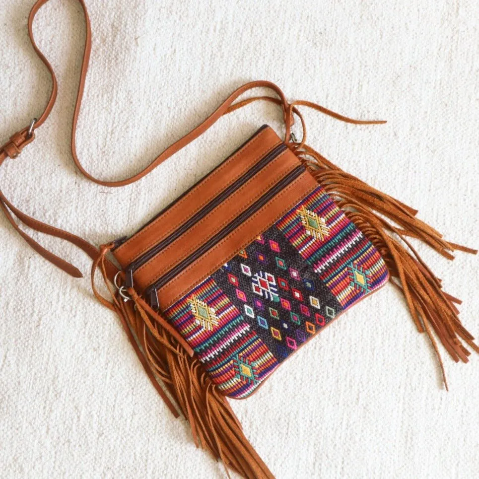 Boho Tassel Leather Bag