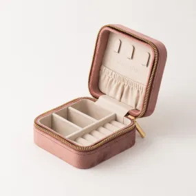 Bon Voyage Square Travel Case Rose Quartz