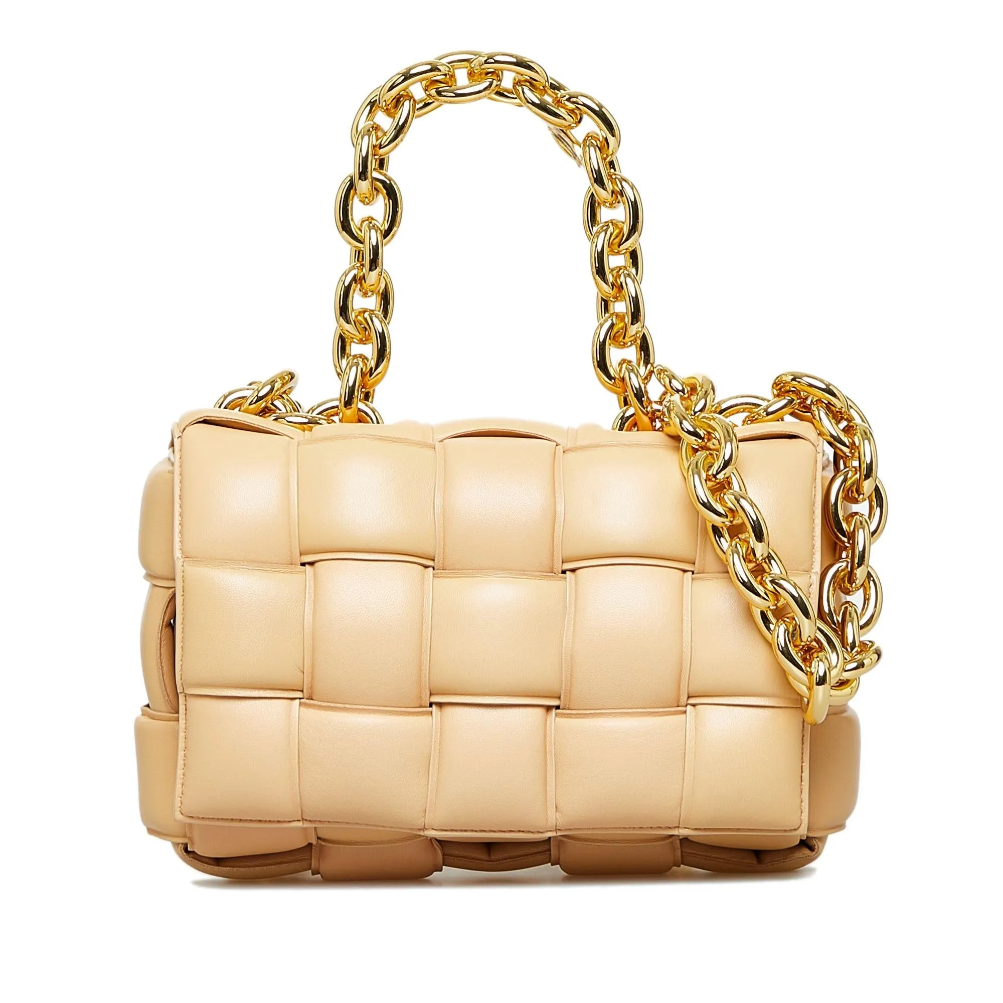 Bottega Veneta Padded Cassette Chain Satchel (SHG-ZQ7Vm9)