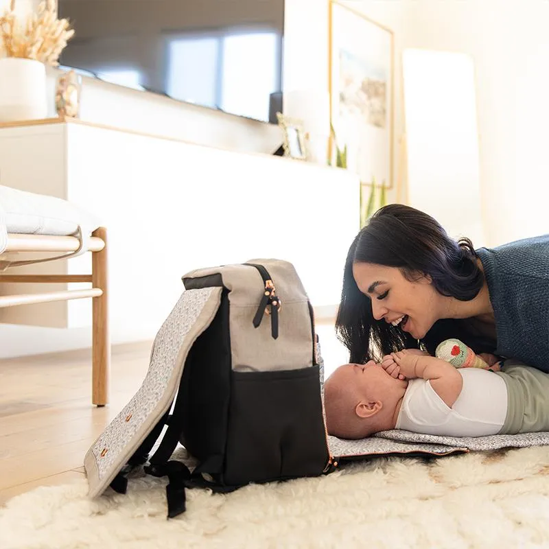 Boxy Backpack in Sand/Black & Criss-Cross Sling Bundle