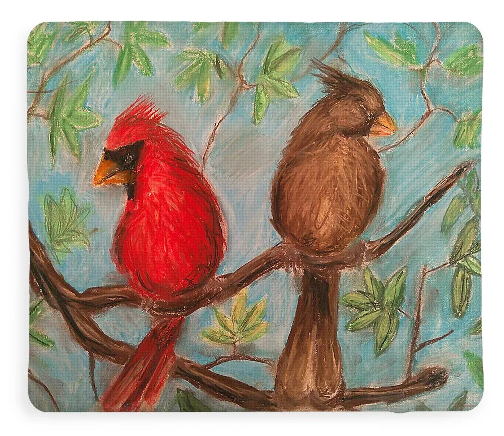 Cardinal Couple - Blanket