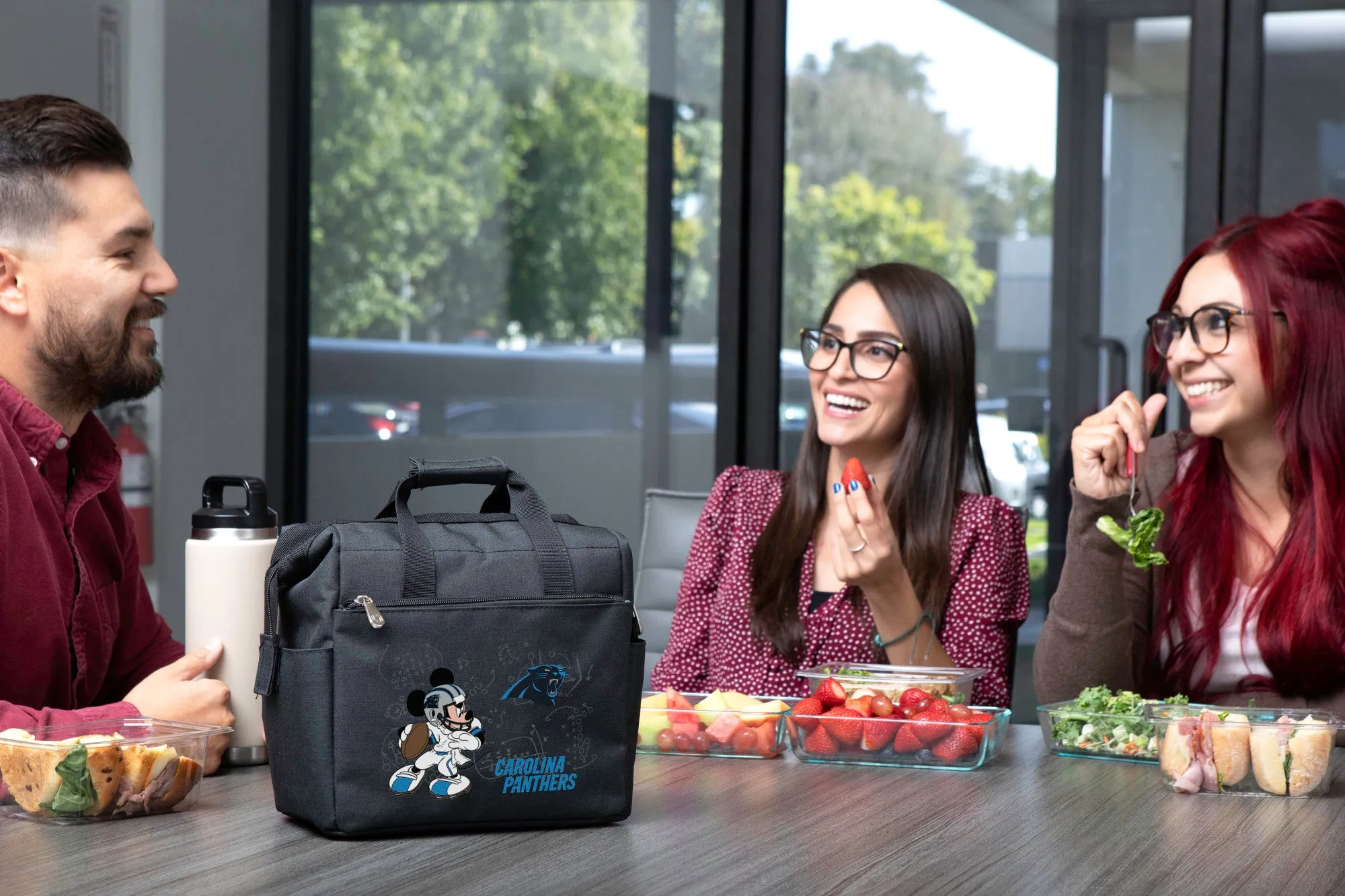 Carolina Panthers Mickey Mouse - On The Go Lunch Bag Cooler