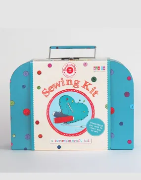 Children's Learn to Sew Suitcase Kit, Buttonbag