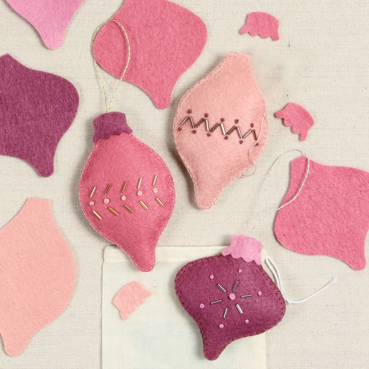 Christmas Ornaments Felt-fetti