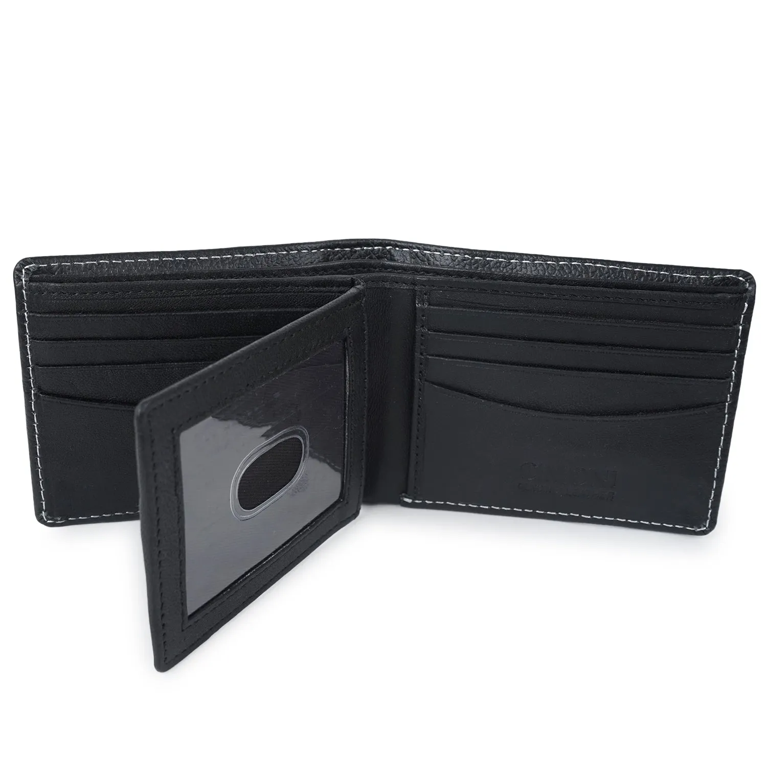 CIMONI Genuine Leather Classic Design Ultra Slim Multiple Credit Cards Slot Wallet for Men