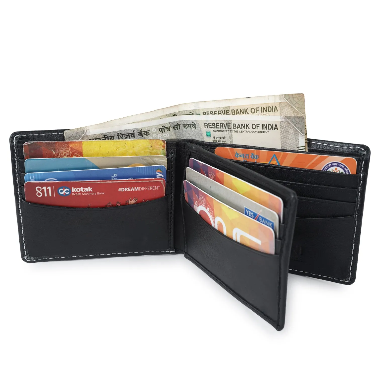 CIMONI Genuine Leather Classic Design Ultra Slim Multiple Credit Cards Slot Wallet for Men