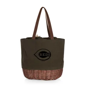 Cincinnati Reds - Coronado Canvas and Willow Basket Tote