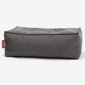 CloudSac 100 Memory Foam Footstool - Interalli Wool Grey