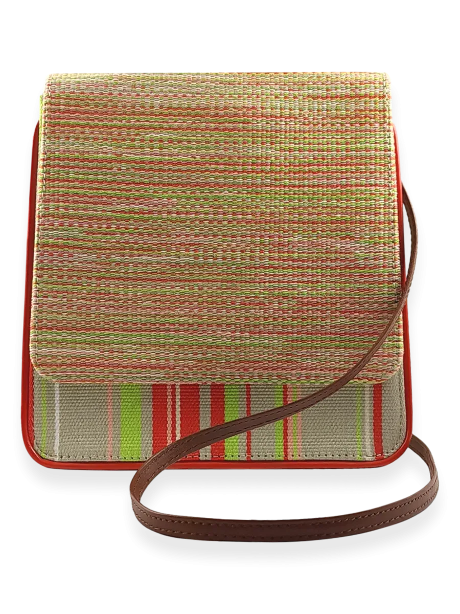 Cocktail Crossbody Light Taupe Green Orange 11