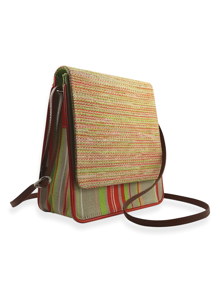 Cocktail Crossbody Light Taupe Green Orange 11