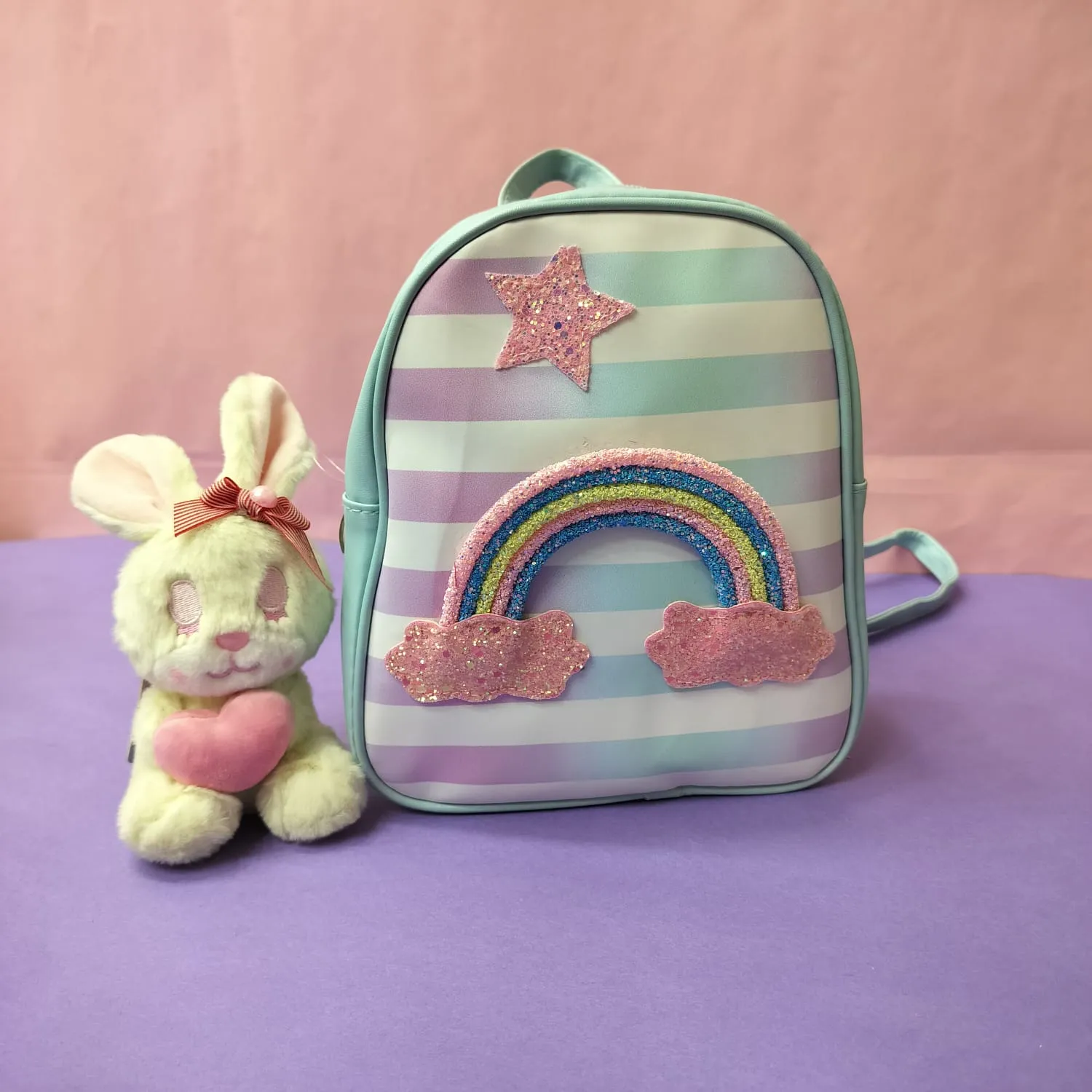 Colourful Rainbow Theme Mini Backpack