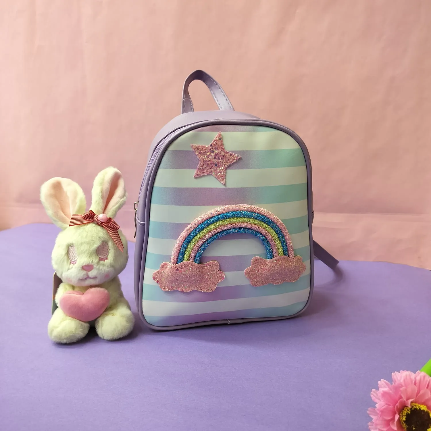 Colourful Rainbow Theme Mini Backpack