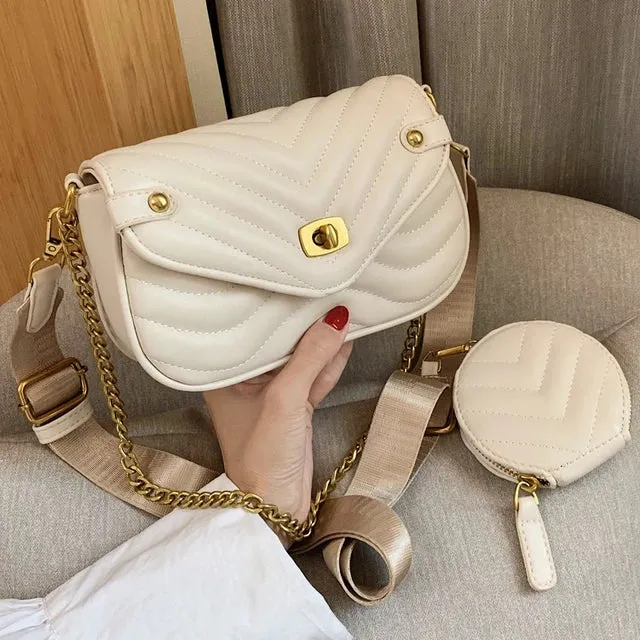 Cool White Shoulder HandBag