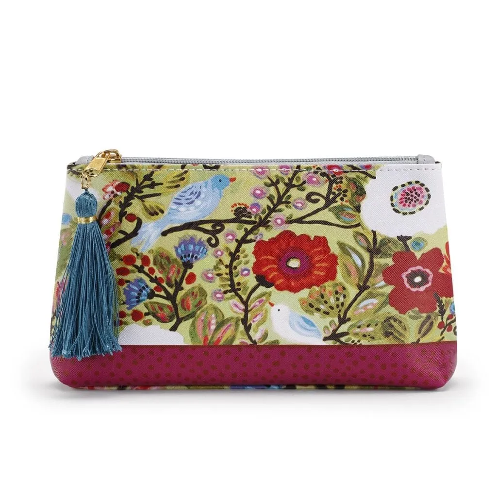 Cosmetic Bags with Tassles Butterflies and Polka Dots and Floral Prints-Gorgeous!