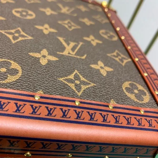 Cotteville 24 Monogram Canvas Hard Sided Suitcase Blue 2019 Collection