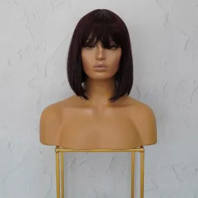 COURTNEY Burgundy Fringe Wig