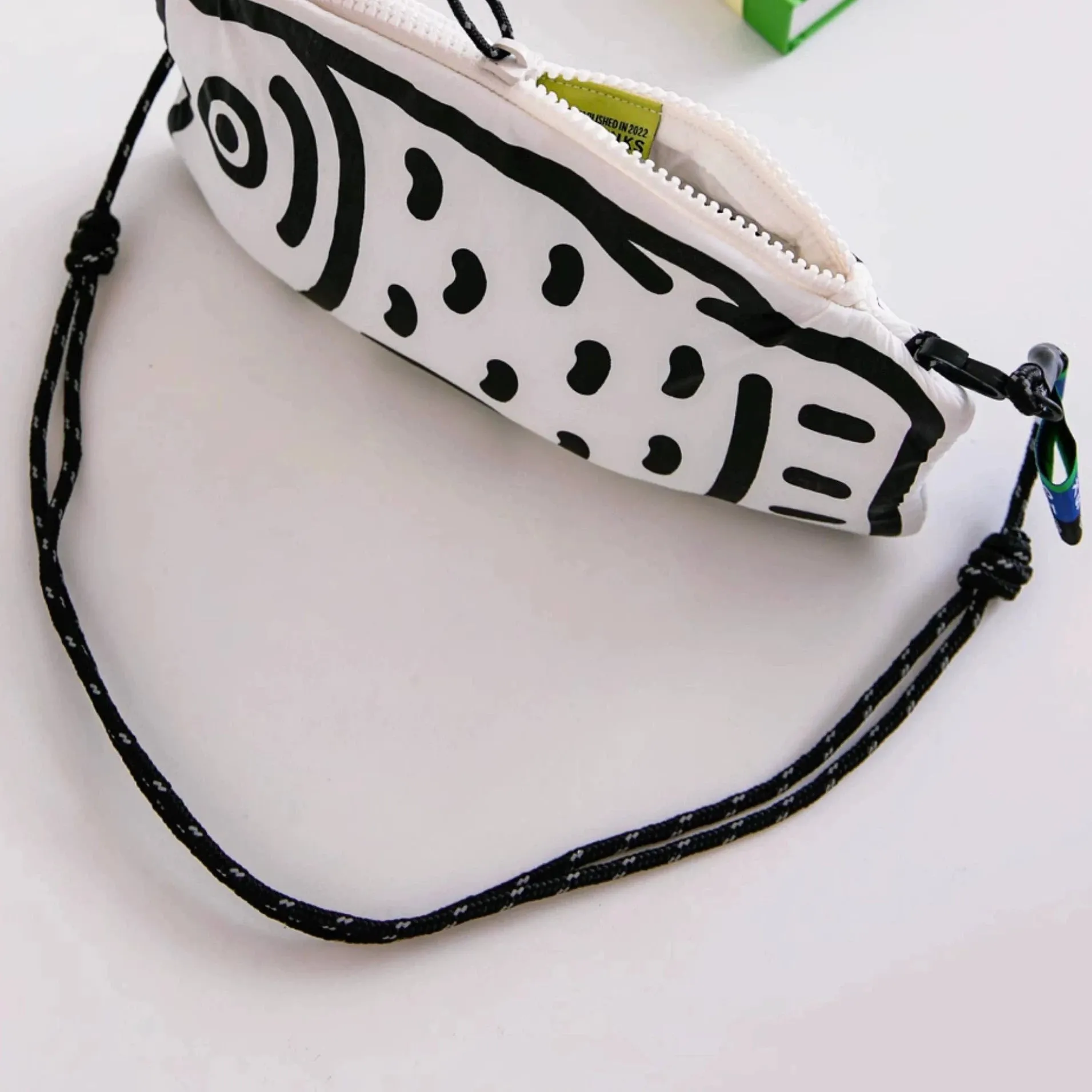 Creative Fish Print Pencil Case - Large Capacity Crossbody Bag