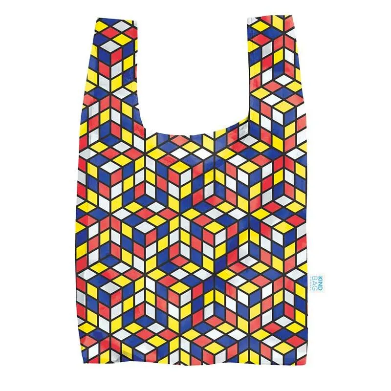 Cubes Reusable Shopping Bag Made From 100% Recycled Plastic Bottles