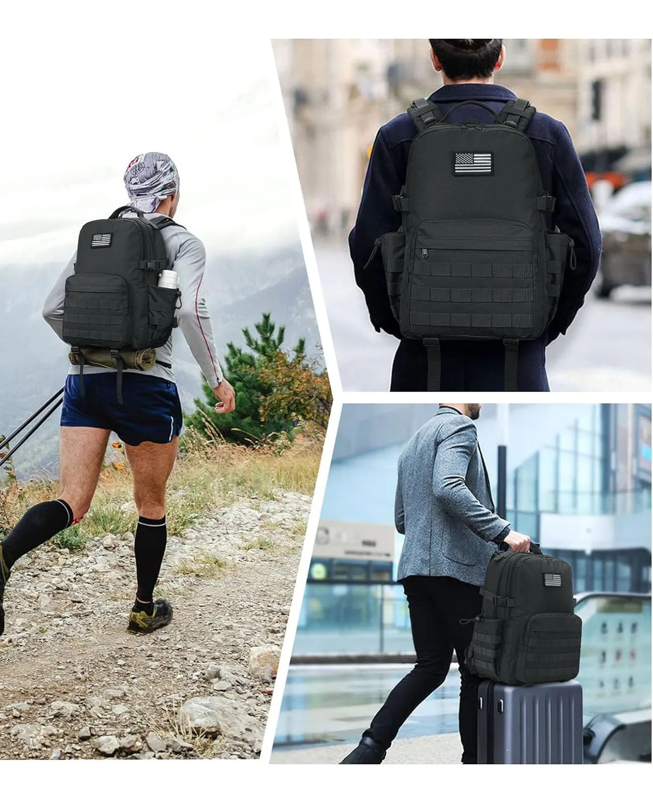 CVLIFE Tactical Backpack for Men Women,40L Molle Military Backpacks