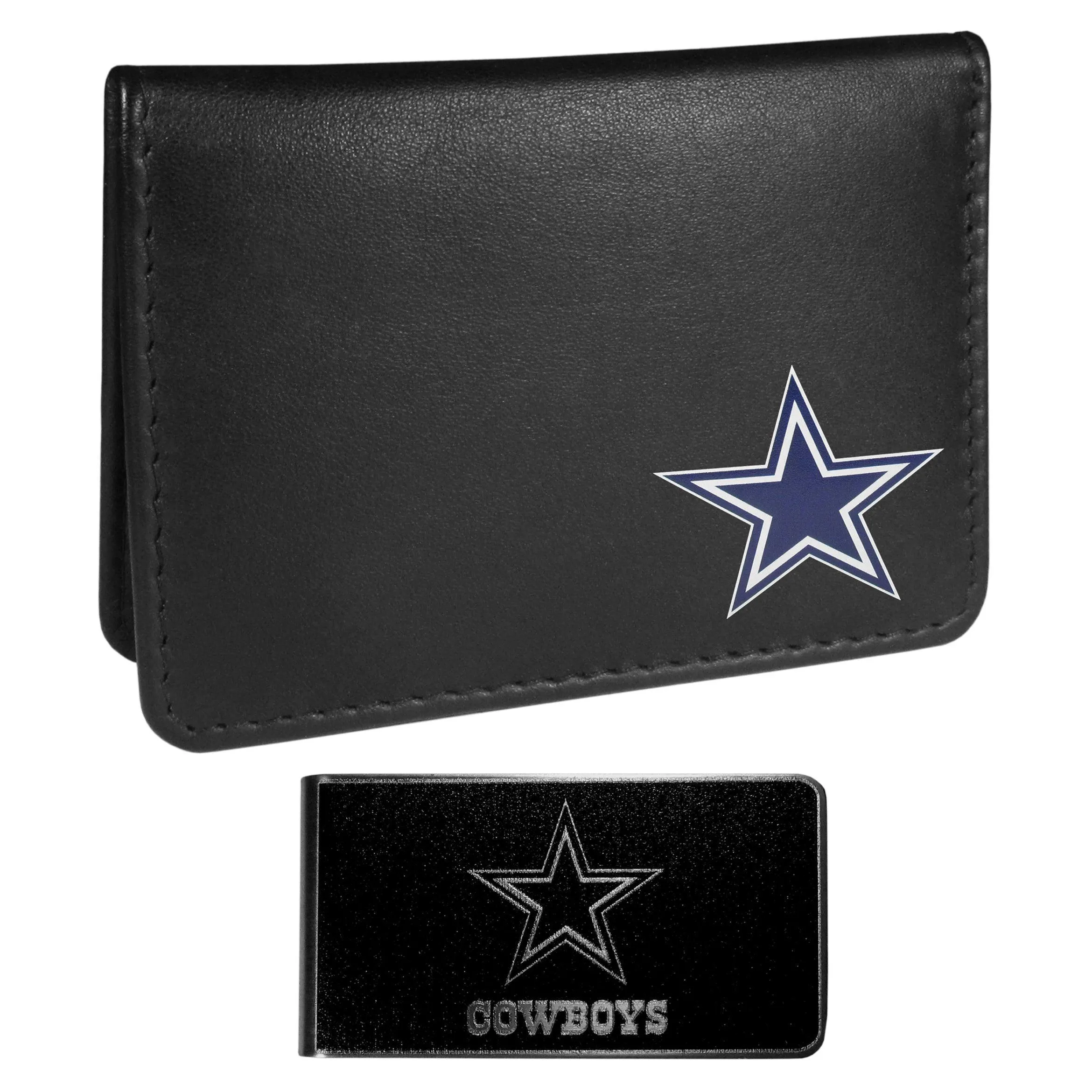 Dallas Cowboys Weekend Bi-fold Wallet & Black Money Clip