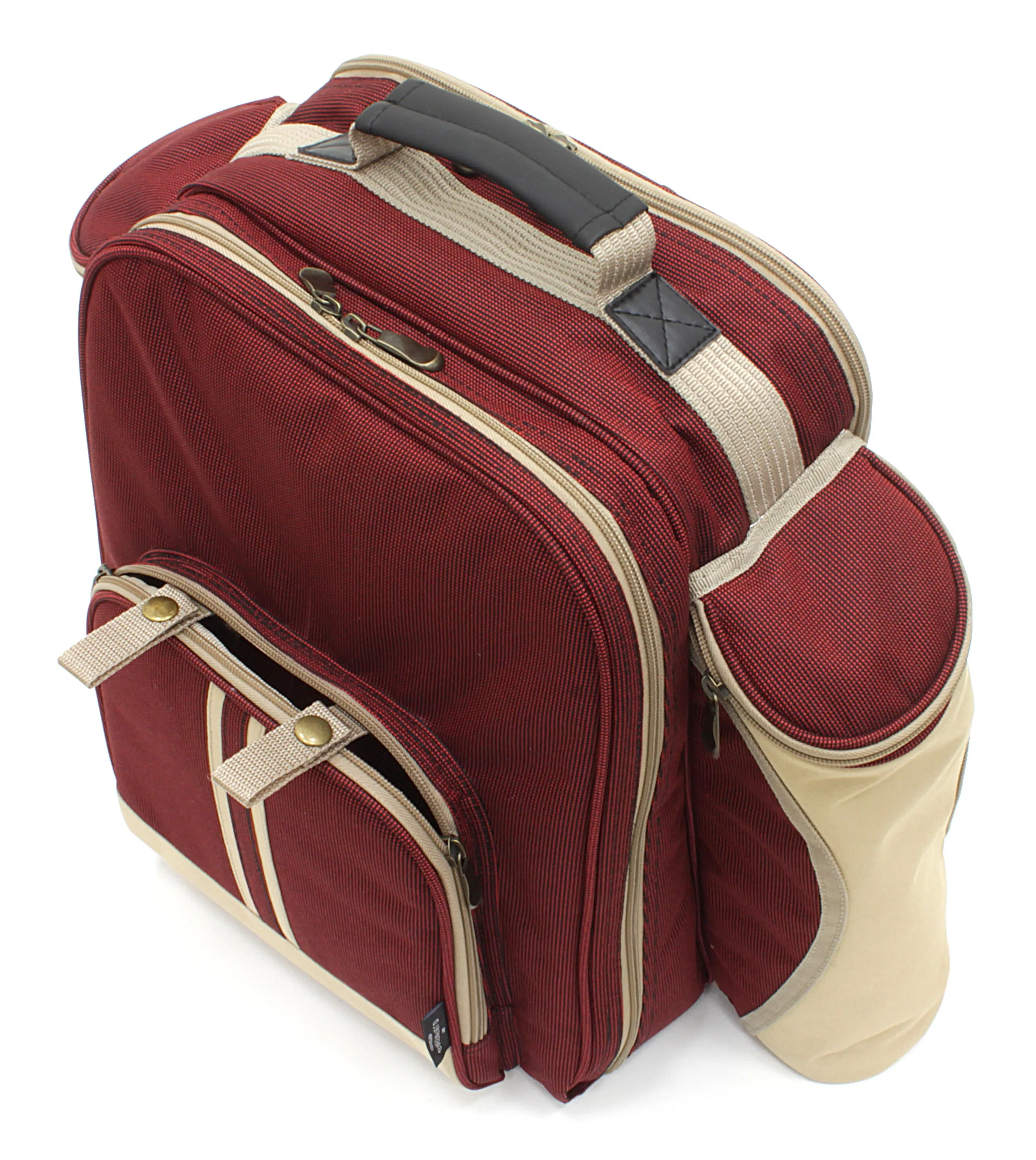 Deluxe Picnic Backpack Hamper for Two People with Matching Picnic Blanket