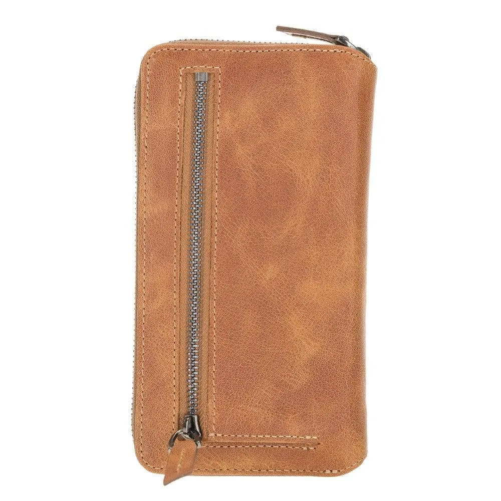 Detachable Leather Zipper Wallet Cases for Apple iPhone 12 Series