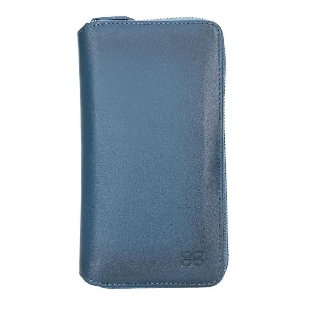 Detachable Leather Zipper Wallet Cases for Apple iPhone 12 Series