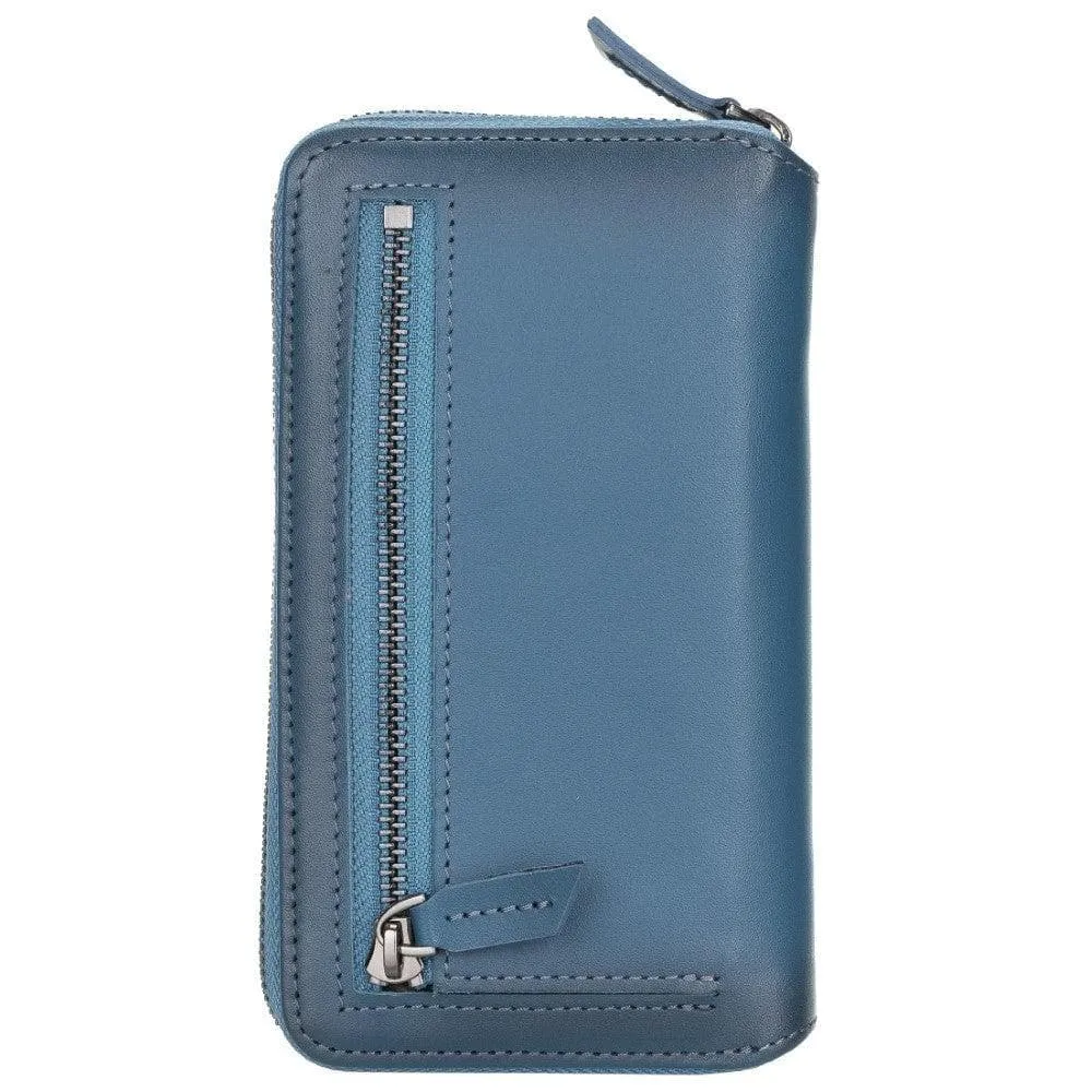 Detachable Leather Zipper Wallet Cases for Apple iPhone 12 Series