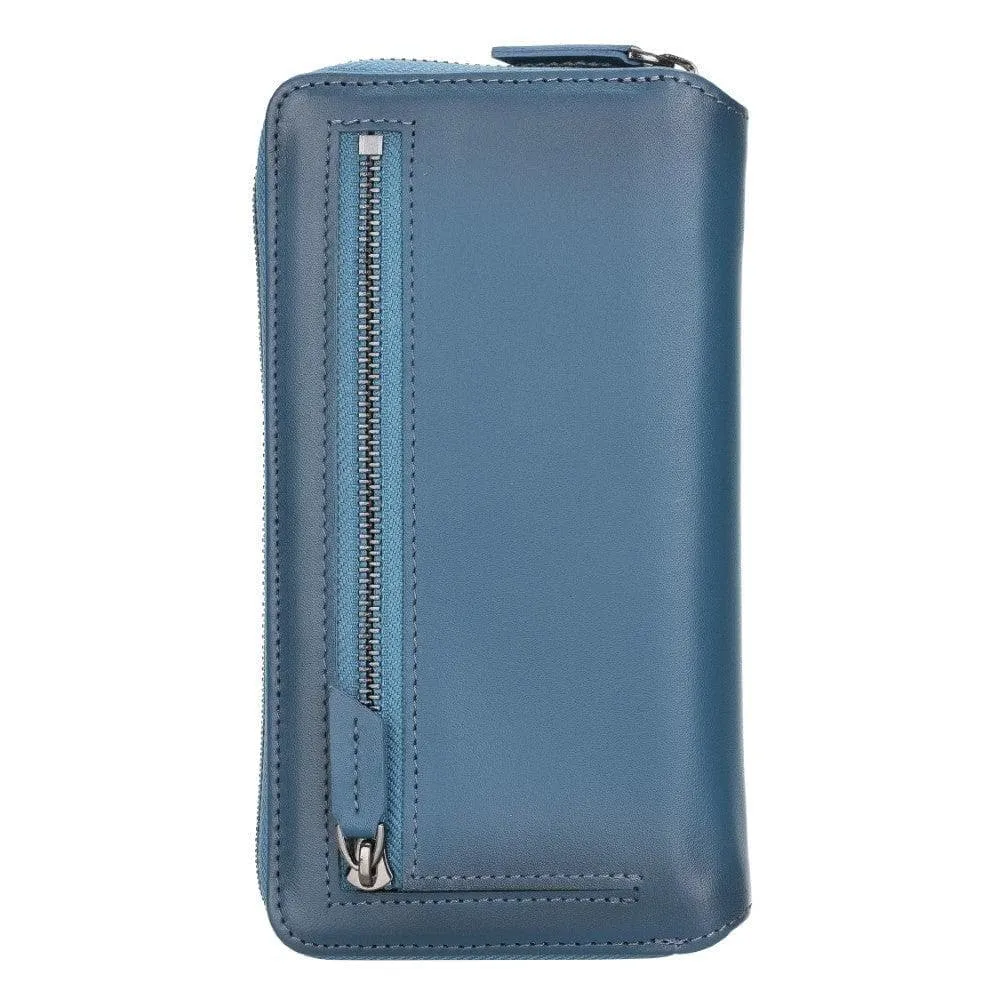 Detachable Leather Zipper Wallet Cases for Apple iPhone 12 Series