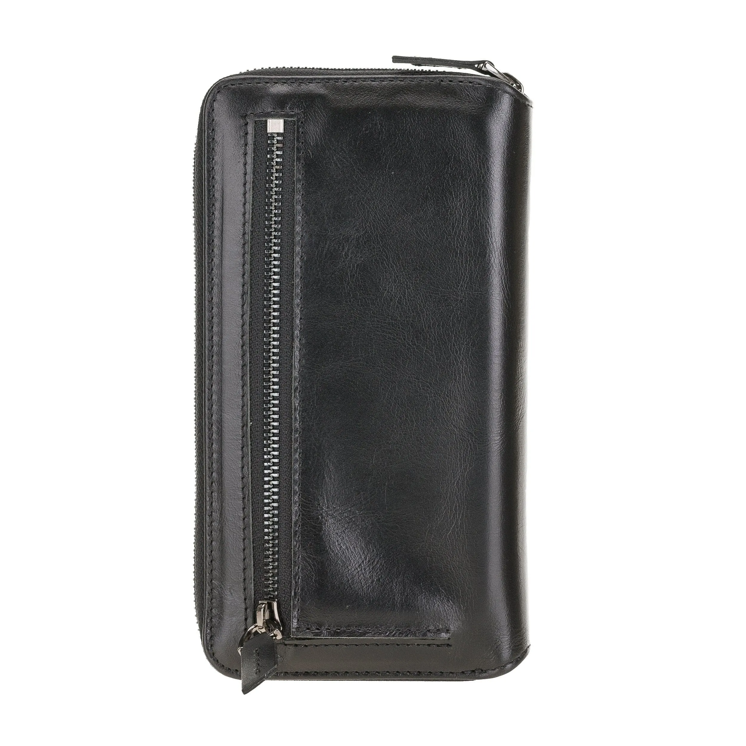 Detachable Leather Zipper Wallet Cases for Apple iPhone 12 Series