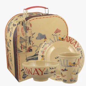 Emma Bridgewater Little Sailor 3 Piece Children's Rice Husk Suitcase Set