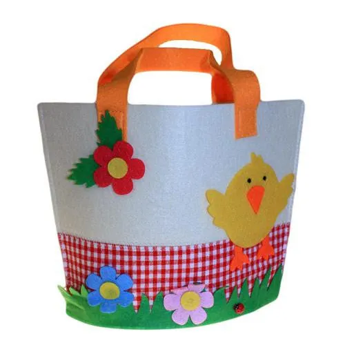 Felt Gift Bag - Lrg Chick